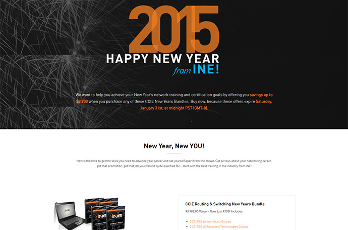 New Year’s Sales Event – INE