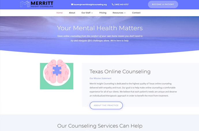 Merritt Insight Counseling Website