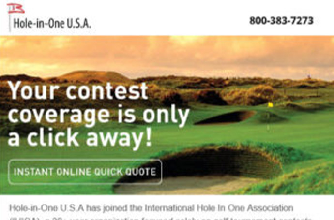 Welcome Email Campaign – Hole-in-One U.S.A.