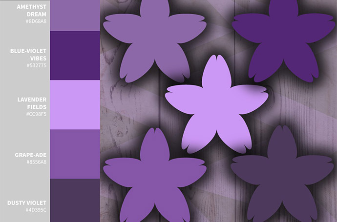Violaceous, a Color Theme Template